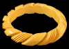 corn spiral carved bangle